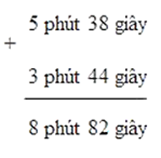 Cộng số đo thời gian lớp 5 (Lý thuyết + Bài tập)