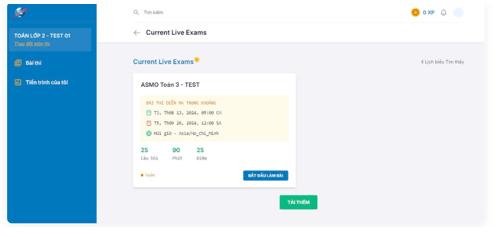 Hướng dẫn cách tra cứu và đăng nhập kỳ thi ASMO 2025