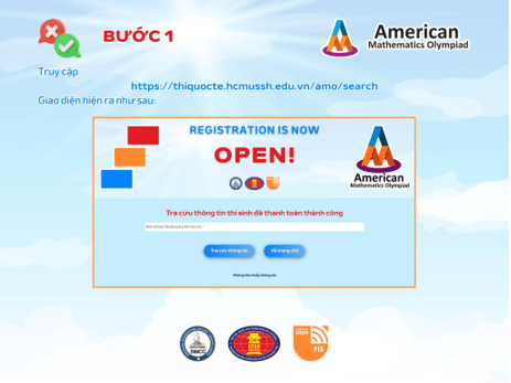 Hướng dẫn kiểm tra thông tin cá nhân thí sinh AMO 2025