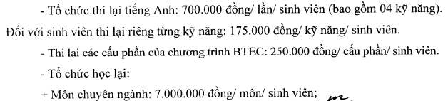 Học phí Học Viện Ngân Hàng - Phân Viện Phú Yên (năm 2024)