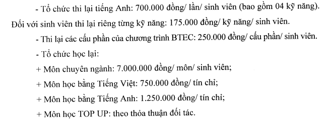 Học phí Học Viện Ngân Hàng - Phân Viện Phú Yên (năm 2024)