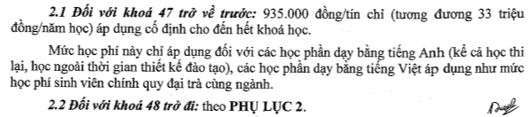 Học phí Trường Đại học Cần Thơ (năm 2024)