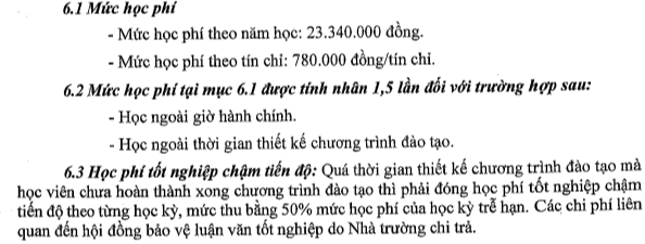 Học phí Trường Đại học Cần Thơ (năm 2024)