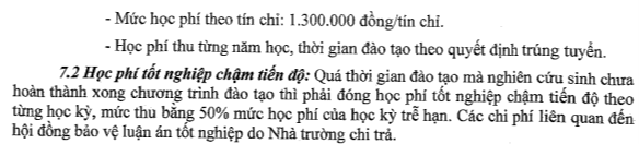 Học phí Trường Đại học Cần Thơ (năm 2024)