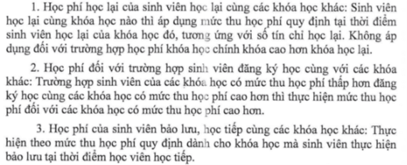 Học phí Trường Đại học Luật Hà Nội (năm 2024)