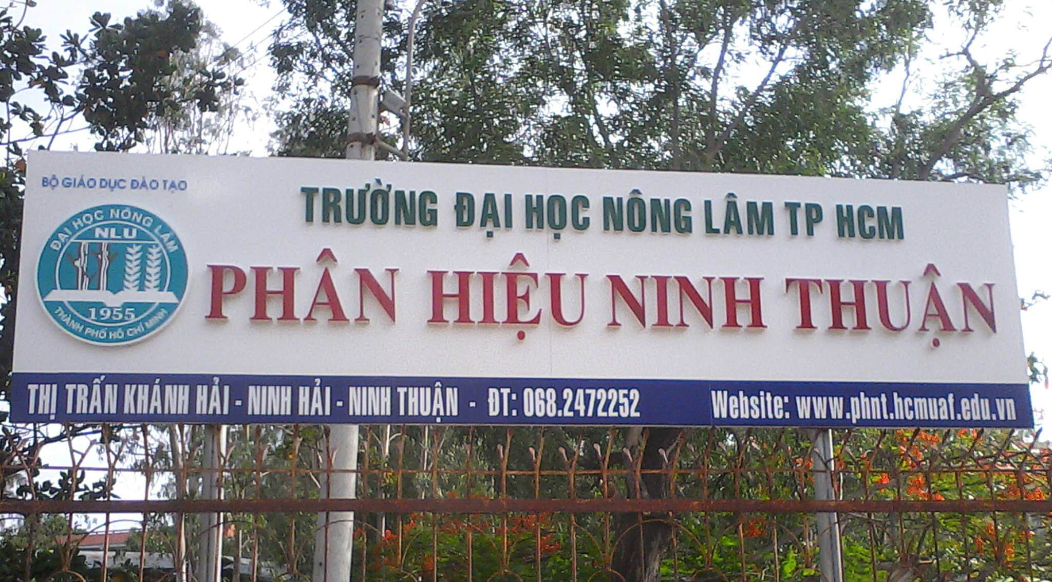 Phân hiệu Trường Đại học Nông lâm TP Hồ Chí Minh tại Ninh Thuận (năm 2025)