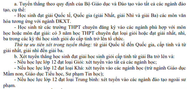 Đại học Văn hoá, Thể thao và Du lịch Thanh Hoá (năm 2024)