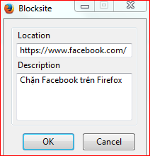 Cách chặn Facebook trên Firefox