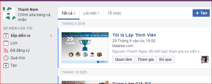 Cách tạo sự kiện trên Facebook