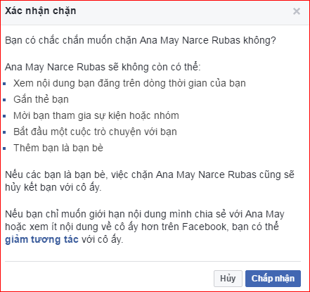 Cách chặn bạn bè trên Facebook