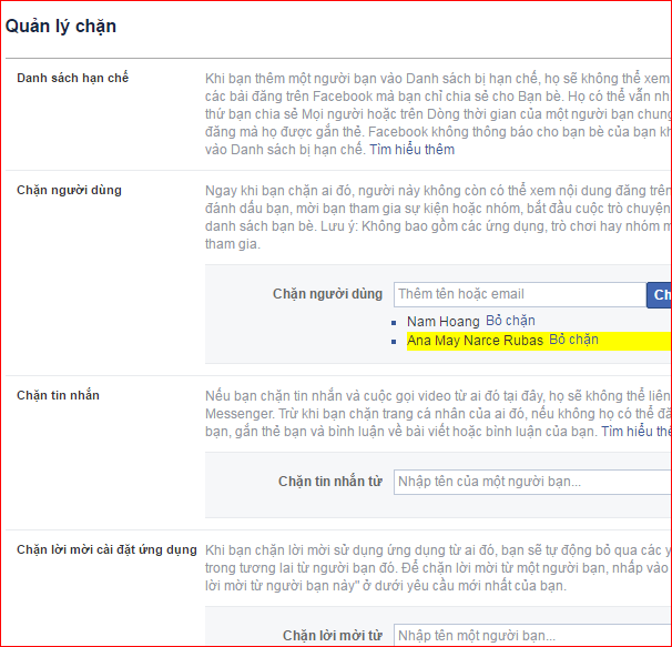 Cách chặn bạn bè trên Facebook