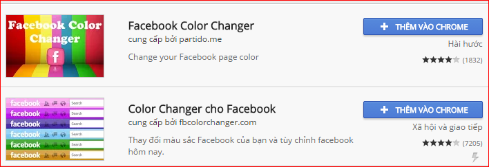 Cách đổi màu nền trang Facebook trên CỐC CỐC