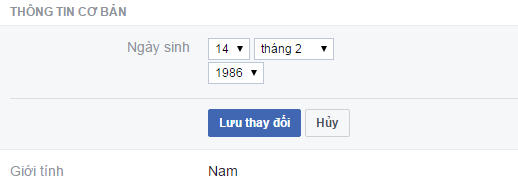 Cách thay đổi ngày sinh trên Facebook
