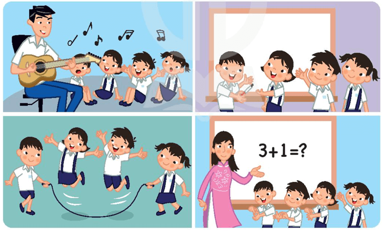 Tiếng Anh lớp 1 Family and Friends Fluency Time 1 Lesson one (trang 28)