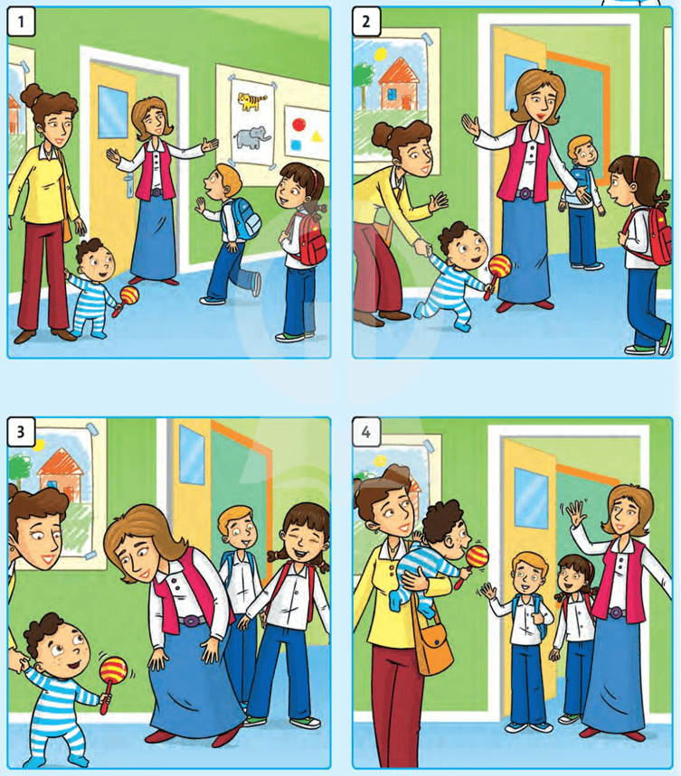 Tiếng Anh lớp 1 Family and Friends Unit Starter Lesson six (trang 9)