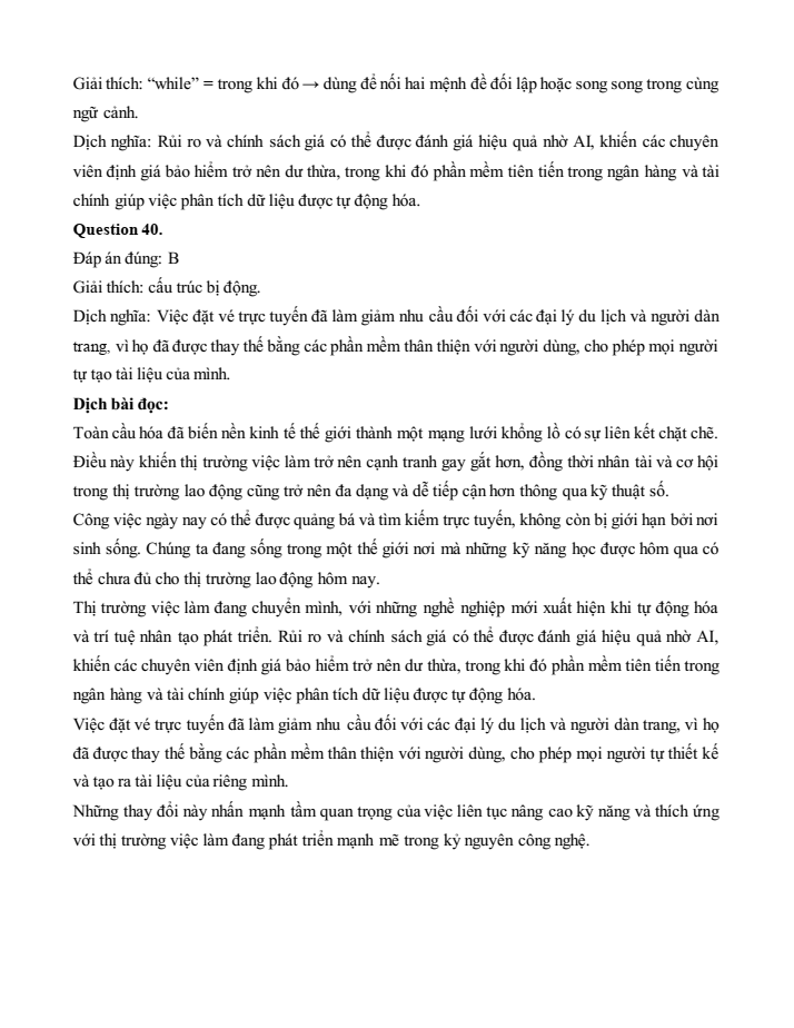 Đề kiểm tra Tiếng Anh 12 Smart World Unit 3 (có lời giải)