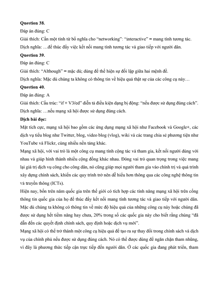 Đề kiểm tra Tiếng Anh 12 Smart World Unit 8 (có lời giải)