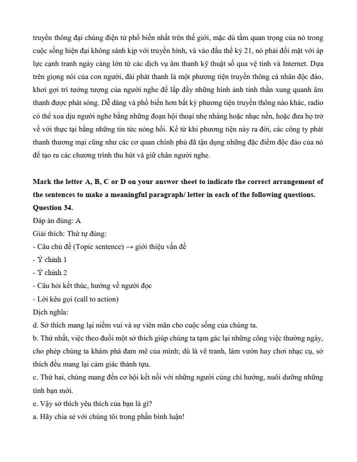 Đề kiểm tra Tiếng Anh 12 Smart World Unit 8 (có lời giải)