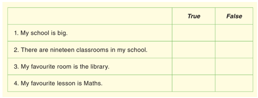 Tiếng Anh lớp 3 Guess What! End-of-term Test 1