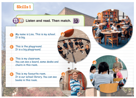 Tiếng Anh lớp 3 Guess What! Unit 2 Lesson 5: Skills 1 (trang 38)