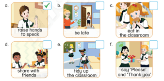 Tiếng Anh lớp 3 Phonics Smart Unit 10 Learn more: Good behaviors in classrooms (trang 103)