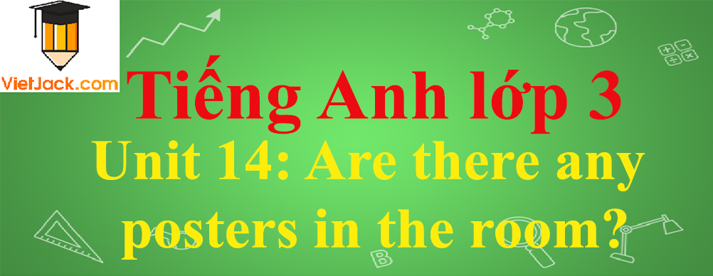 Tiếng Anh lớp 3 Unit 14: Are there any posters in the room?