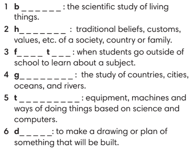 Tiếng Anh 7 English Discovery Unit 6 Revision trang 69