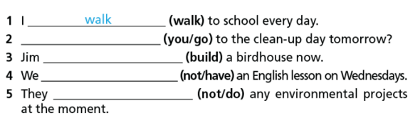 Tiếng Anh 7 Right on Unit 6b Grammar (trang 98, 99)