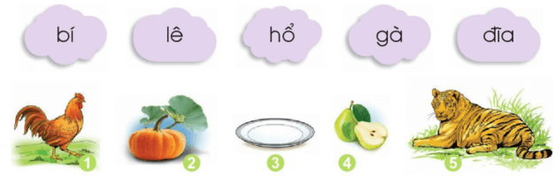 Ôn tập – Bài 15 – Tiếng Việt lớp 1 (trang 31) - Cánh diều