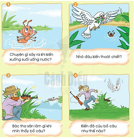 Kể chuyện Kiến và bồ câu – Bài 26 – Tiếng Việt lớp 1 (trang 50) - Cánh diều