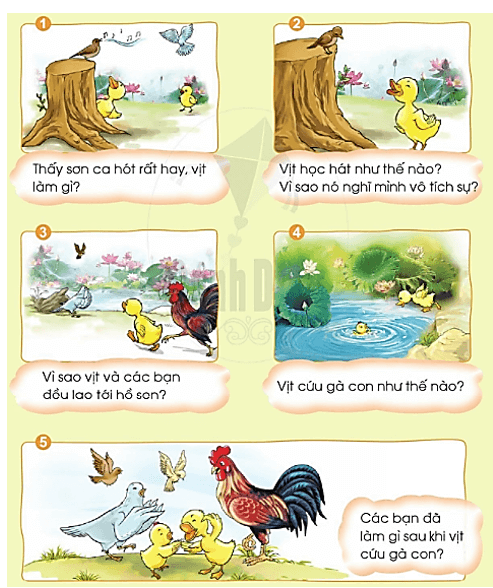 Kể chuyện vịt và sơn ca – Bài 50 – Tiếng Việt lớp 1 (trang 90) - Cánh diều