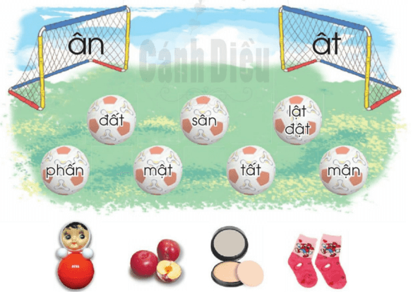 ân, ât – Bài 59 – Tiếng Việt lớp 1 (trang 108 → 109) - Cánh diều
