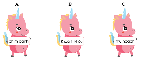 Trắc nghiệm Tiếng Việt lớp 1 Bài 131 (có đáp án): oanh, oach | Cánh diều