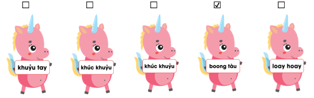 Trắc nghiệm Tiếng Việt lớp 1 Bài 137 (có đáp án): Vần ít gặp | Cánh diều