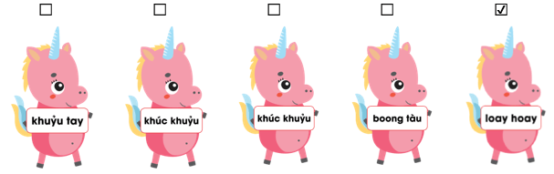 Trắc nghiệm Tiếng Việt lớp 1 Bài 137 (có đáp án): Vần ít gặp | Cánh diều