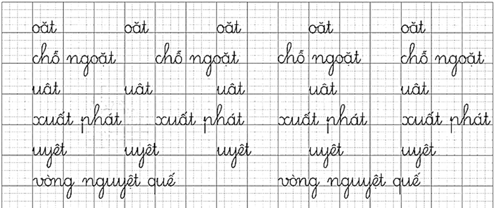 oăt, uât, uyêt – Bài 2 – Tiếng Việt lớp 1 (trang 18 → 19) - Chân trời sáng tạo