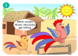 Trắc nghiệm Tiếng Việt lớp 1 Bài 4 (có đáp án): Câu chuyện về chú trống choai | Chân trời sáng tạo