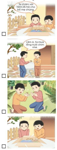 Trắc nghiệm Tiếng Việt lớp 1 Bài 4 (có đáp án): Đôi bạn và hai chú chim non | Chân trời sáng tạo