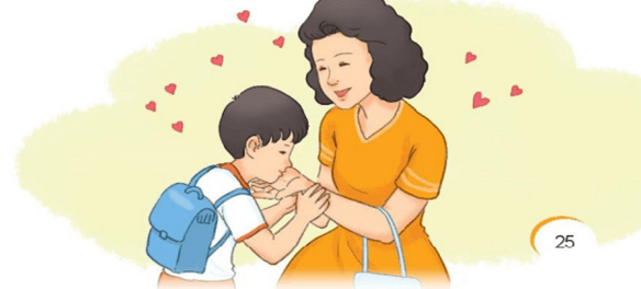 Nụ hôn trên bàn tay – Bài 1 – Tiếng Việt lớp 1 (trang 24 → 27) - Kết nối tri thức
