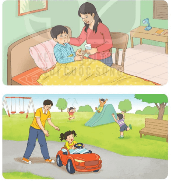Nụ hôn trên bàn tay – Bài 1 – Tiếng Việt lớp 1 (trang 24 → 27) - Kết nối tri thức