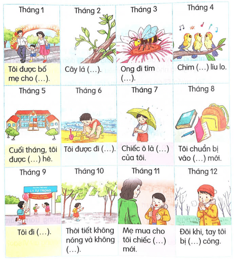 Ôn tập – Bài 1 – Tiếng Việt lớp 1 (trang 164 → 167) - Kết nối tri thức