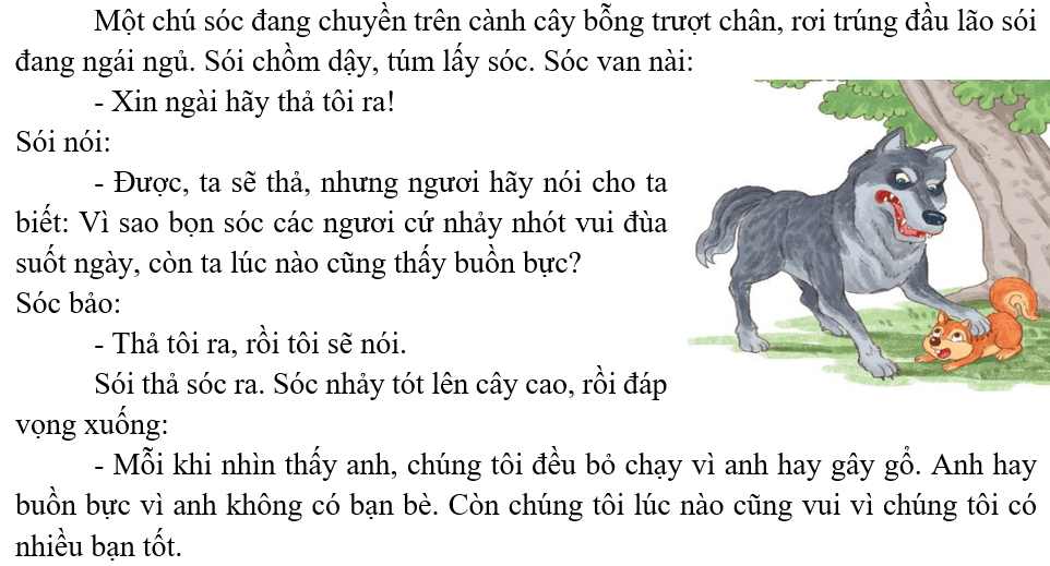 Câu hỏi của sói – Bài 3 – Tiếng Việt lớp 1 (trang 90 → 93) - Kết nối tri thức