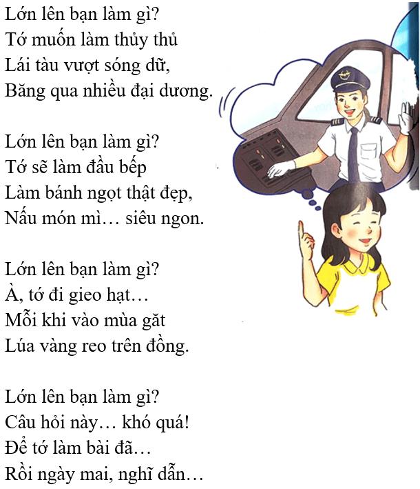 Lớn lên bạn làm gì? – Bài 3 – Tiếng Việt lớp 1 (trang 152 → 153) - Kết nối tri thức