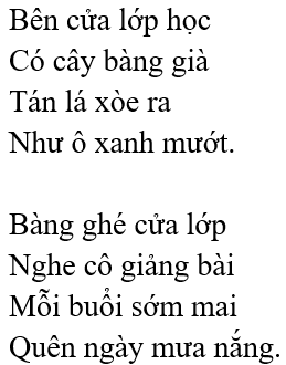 Cây bàng và lớp học – Bài 4 – Tiếng Việt lớp 1 (trang 54 → 55) - Kết nối tri thức