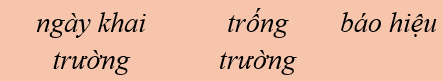 Bác trống trường – Bài 5 – Tiếng Việt lớp 1 (trang 56 → 59) - Kết nối tri thức