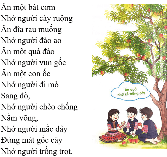 Nhớ ơn – Bài 5 – Tiếng Việt lớp 1 (trang 156 → 157) - Kết nối tri thức