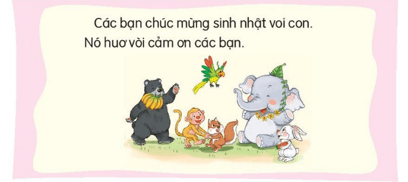 Sinh nhật của con voi – Bài 5 – Tiếng Việt lớp 1 (trang 18 → 21) - Kết nối tri thức