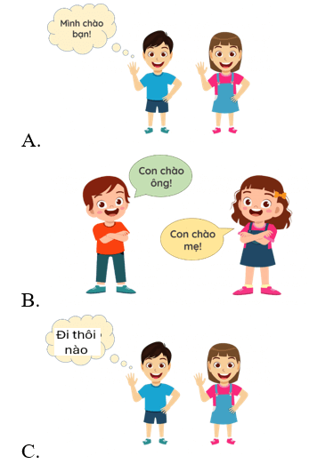 Trắc nghiệm Tiếng Việt lớp 1 Bài 2 (có đáp án): Lời chào đi trước | Kết nối tri thức