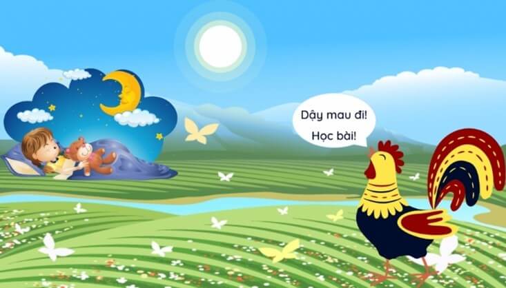 Trắc nghiệm Tiếng Việt lớp 1 Bài 2 (có đáp án): Trong giấc mơ buổi sáng | Kết nối tri thức