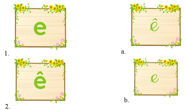 Trắc nghiệm Tiếng Việt lớp 1 Bài 4 (có đáp án): E, e, Ê, ê | Kết nối tri thức
